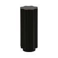 thumbnail image 5 of Kate and Laurel Pandey Modern Metal Wavy Drink Table, 9 x 9 x 22, Black, Curvy Mini Table for Use as a Pedestal Plant Stand Indoors or as a Small Nightstand Option, 5 of 9