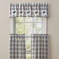 thumbnail image 6 of Park Designs Gray Buffalo Check Moose Patch Lined Valance 14"L, 6 of 6