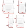 thumbnail image 2 of Simple Houseware Clear Bins for Freezer and Kitchen Pantry Organizer, 6 Packs ( 2 Large, 2 Long Container, 1 Standard, 1 Medium), 2 of 6