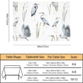 thumbnail image 3 of Tablecloth Grey Heron Table Cloth Rectangle Table 60 x 84 Inch Birds Reeds River Chinese Style Kitchen Decorations for Home Dinner Party, 3 of 5
