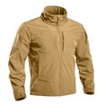 thumbnail image 5 of Hsovts Men Tactical Fleece Lined Softshell Hooded Jacket Waterproof Windproof Coat Military Outdoor Hiking Fall Winter Jackets Beige XXL, 5 of 5