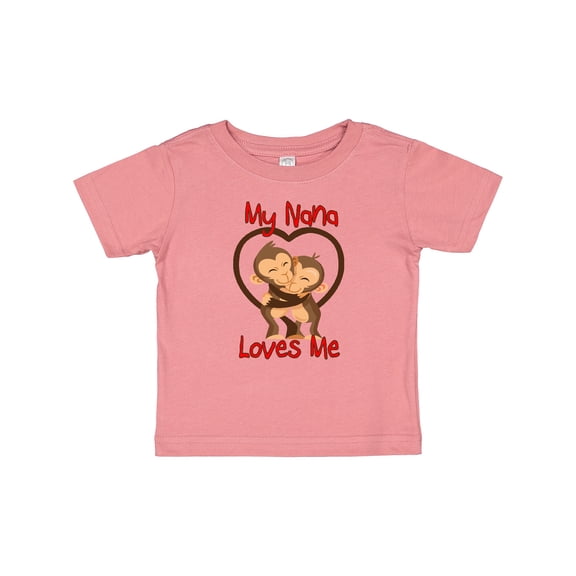 Inktastic My Nana Loves Me Monkey Boys or Girls Baby T-Shirt