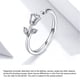 thumbnail image 2 of Jumpingount Anillo de rosa Estilo elegante Plata Anillos ajustables abiertos Mujeres Circlet Joyería Accesorio de moda Compromiso de boda Ropa, zapatos y accesorios Miscelánea, 2 of 6