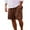Z1-Brown, variant on Leesechin Big and Tall Shorts Mens Shorts Solid Pocket Elastic Waist Straight Half Shorts Pants Sport Pants