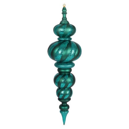 43" Classic Plastic Ball Ornament with a Trendy Swirl Design
