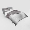 thumbnail image 3 of Ambesonne Grey Bedding Set 3 Pcs, Industrial Grid Motif, Twin XL, Charcoal Grey, 3 of 3