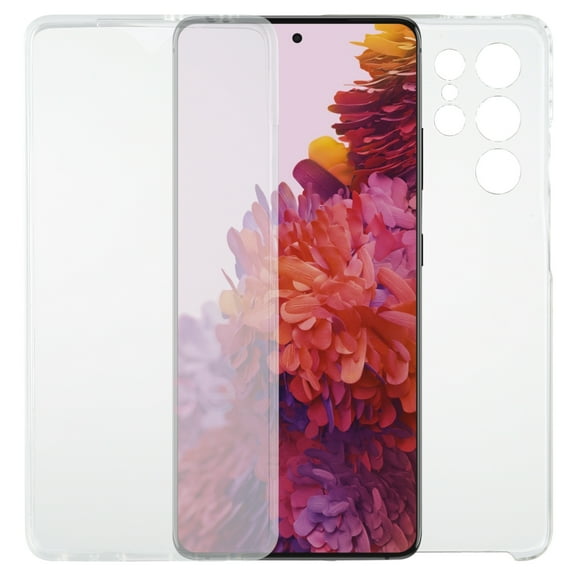 For Samsung Galaxy S21 Ultra 5G PC TPU Ultra-thin Double-sided Full Coverage Transparent Soft Case
