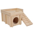 thumbnail image 4 of Hamster House, Small Pet Hideout Hut Multi Rooms Sturdy Structure  For Guinea Pig, 4 of 8