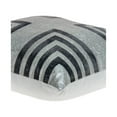 thumbnail image 5 of Parkland Collection Aantra 20x20" Geometric Faux Leather Throw Pillow in Silver, 5 of 9