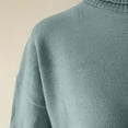 thumbnail image 5 of Sweater for Women Turtleneck Long Sleeve Solid Color Comfy Warm Winter Sweaters Casual Loose Cozy Soft Pullover Tops, 5 of 7
