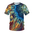 thumbnail image 3 of APEXFWDT Mens Casual T Shirt Big and Tall Summer Short Sleeve Crew Neck Tee Tops 3D Print Streetwear Breathable TShirt S-5X, 3 of 3