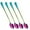 Purple, variant on 4PCS Stainless Steel Long Handle Spoons - Colorful Coffee & Tea Stirring Spoons for Dessert, Ice Cream, - Dishwasher Safe Iced Tea Spoon Set for Milkshakes, Lattes & Mixing Drinks