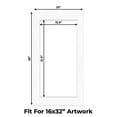 thumbnail image 2 of Oyster Shell White Picture Frame Mat for 20x38 Frames - Fits 16x32 Photos - 10 Mats, 2 of 7