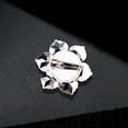 thumbnail image 5 of Rhinestone flower brooch, large crystal flower brooch, lapel pin, suitable for parties, birthdays, dances, banquets, dresses, suits, formal wear, hats, bags, and other accessories; women's jewelry., 5 of 6