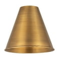 thumbnail image 4 of Innovations Lighting  Ballston Cone - 1 Light 8" Semi-Flush Mount Brushed Brass, 4 of 5