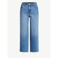 thumbnail image 5 of Free Assembly Women's Midrise Wide Leg Release Hem Jeans, 24" Inseam, Sizes 0-20, 5 of 5