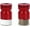Red, variant on Servette Home Glass & Metal Salt and Pepper Shakers - Set of 2-Black