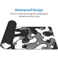 thumbnail image 4 of Black Grey White Gaming Mouse Pad Desk Pad XL 31.5×11.8 Inch Japanese Anime Geometric Cool Extended Mousepad 30X80cm with Non-Slip Rubber Base Stitched Edge Large Desk Mat for Gamer Office Home Work, 4 of 6