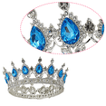 thumbnail image 3 of Corona para cumpleaños, Tiara, hermosa corona de metal de cristal, corona de princesa para fiesta de graduación, diadema para disfraz, 3 of 5