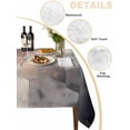 thumbnail image 2 of Abstract Oil Painting Table Cloth 60x60 Inch Square, Brown Grey Watercolor Modern Art Waterproof Tablecloth Washable Table Cover for Party Picnic Dinner Decor, 2 of 9