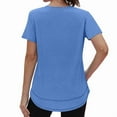 thumbnail image 5 of Ronuti Womens Workout Tops Activewear T-Shirts Short Sleeve Sun Protection Quick Dry Spring Summer, 5 of 10