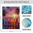thumbnail image 3 of Diamond Art Kit for Adults, Tropical Sunset Colorful Cocktails Diamond Painting for Adults Beginners, DIY Diamond Art Painting Kits, 5D Diamond Painting Crafts for Home Decor 12x16 Frameless, 3 of 7