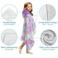 thumbnail image 7 of Unicorn Beach Towel, Unicorn Towel for Girls with Hood, Rainbow Unicorn Hooded Towel for Kids 35" x 60", Cute Cartoon Microfiber Absorbent Soft Bath Towel Poncho Bathrobe for Swin Pool Pink Unicorn, 7 of 7