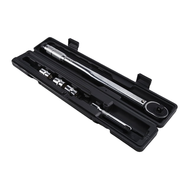 Ensemble de 5 Pcs de Clé de Couple, Trousse d'Outils de Clé Réglable pour Réparation de Voiture, Entretien, Garage, Mécanique, avec Prises d'Extension