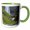 Green/White, variant on 3drose, Waterfall Svodufoss on Peninsula Snaefellsnes in Western Iceland., 11oz Magic Transforming Mug