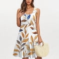 thumbnail image 1 of Ovzne Robes pour Femmes Robe Mode Décontractée Imprimée avec Poches Sans Manches Col Rond Grande Taille Robe Imprimée en Liquidation, 1 of 5
