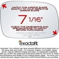 thumbnail image 2 of exactafit 8120R Passenger Side Mirror Glass Replacement Fits Lexus ES300 ES330 GS300 GS400 GS430 Right Hand 3m Adhesives, 2 of 6