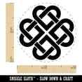 thumbnail image 2 of Celtic Shamrock Knot Silhouette Self-Inking Rubber Stamp Ink Stamper - Dry Pad (No Ink) - Mini 1/2 Inch, 2 of 7
