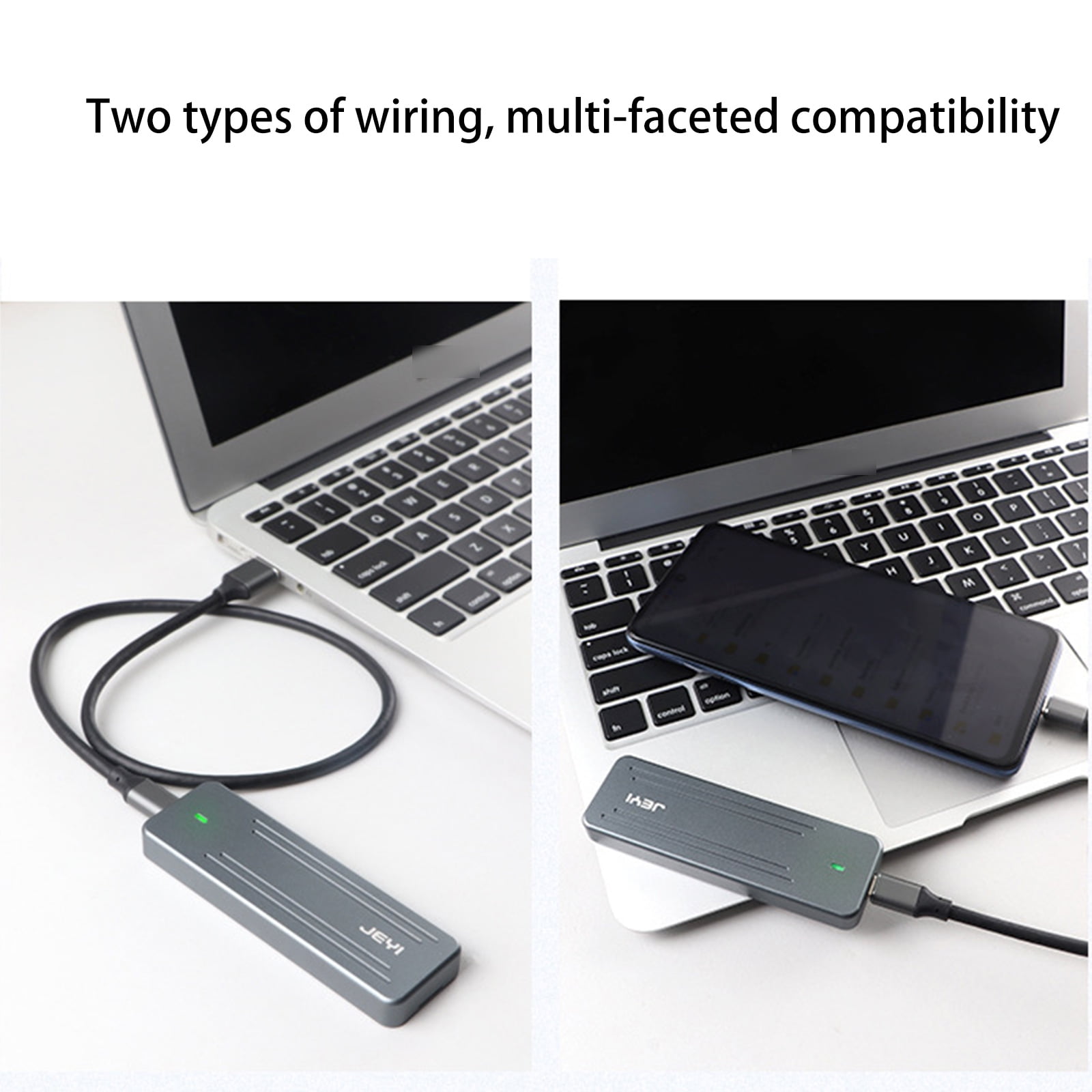 Zeiwohndc i9-GTR NVME Mobile Hard Disk Box for M.2 NVME Solid State Disk for Case USB3.1/