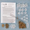 thumbnail image 3 of Nostalgic Christmas™ Beaded Crystal Ornaments Kit - Crystal and Gold Snowflakes, 3 of 3