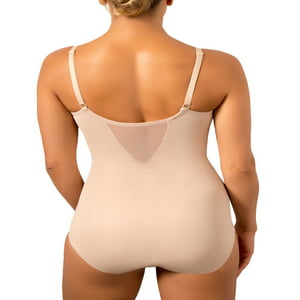 Miraclesuit Shapewear Women's Extra Firm Sexy Sheer Shaping BodyBriefer  Nude Body Shaper 40D