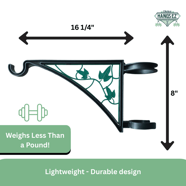 ENoVate Hangs EZ, Fence Post Hangers, 2 PCS, Fits 2 3/8 inches