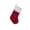 Red-christmas stocking, variant on MKOSPLRT Sequin Christmas Stocking, Red Sequined Xmas Stocking with Faux Fur Trim and Hanging Cord, Holiday Gift Bag for Fireplace Mantel, Tree and Home Decor