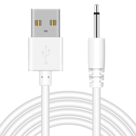 BICMICE 2.7Ft USB DC Charging Cable 2.5mm DC Charger Cord Fast Charging Replacement Cable - White