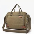 thumbnail image 4 of Guardurnaity Bolso bandolera de lona con amplios compartimentos para viajeros y profesionales de negocios Bolsas de mensajero y de hombro gris, 4 of 6