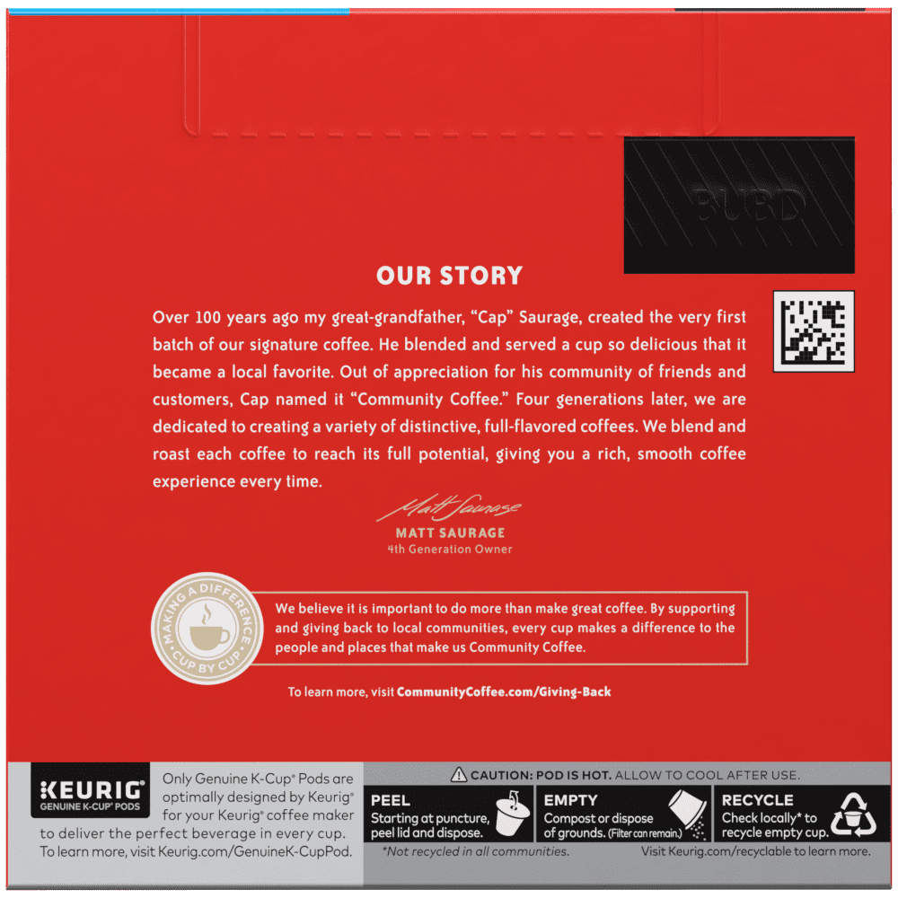 Community Coffee Breakfast Blend Medium Roast Single Serve Keurig K-Cup Pods 48 ct Box
