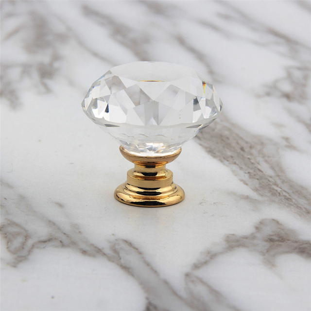 48PCS DIY Crystal Epoxy Resin Drawer Knob Base, Drawer Handle Accessories, DIY Resin Handle Alloy Base in Bulk (Golden)
