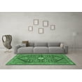 thumbnail image 3 of Ahgly Company Indoor Square Persian Emerald Green Traditional Area Rugs, 4' Square, 3 of 4