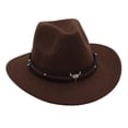 thumbnail image 1 of Sombrero de vaquero occidental, sombrero de ala ancha, accesorios de fotos de verano para cosplay para niños y niñas, eventos Marrón, 1 of 9