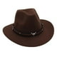 thumbnail image 1 of Sombrero de Sombrero de vaquero occidental Fiesta de compromiso nupcial Adolescentes ocasionales Accesorios de fotos Disfraces Viajes Fiesta Marrón Yinane Sombrero de vaquero, 1 of 8