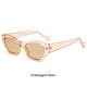 thumbnail image 3 of Guardurnaity Gafas de sol con campo de visión de alta definición para mayor claridad Gafas de sol de color caramelo Gafas con montura pequeña Lentes Marco de champán, 3 of 6