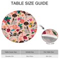 thumbnail image 6 of Dogs with Pioneer Flower Round Fitted Tablecloth with Elastic Edge,Dining Table Cover Waterproof,Outdoor Round Tablecloth for Camping,Dining,Indoor and Outdoor, 6 of 7