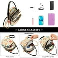 thumbnail image 5 of FORMRS Crossbody Bag for Women Quilted Travel Shoulder Cell Phone Purse with Chain Strap Handbag, Beach Pattern, 5 of 7