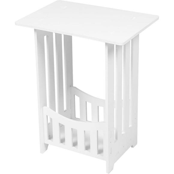 Hongkaii Small Night Stand White Side Table for Bedrrom Small Furniture Tall End Tables for Bedroom Tiny Table for Bedroom and Living Room AZ725-18445