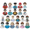 thumbnail image 4 of Bricks Toy Building Blocks Plastic Minifig Toy Small Ninja Doll Chicken Eating Police Style Couple Wedding Random Gifts, 4 of 6