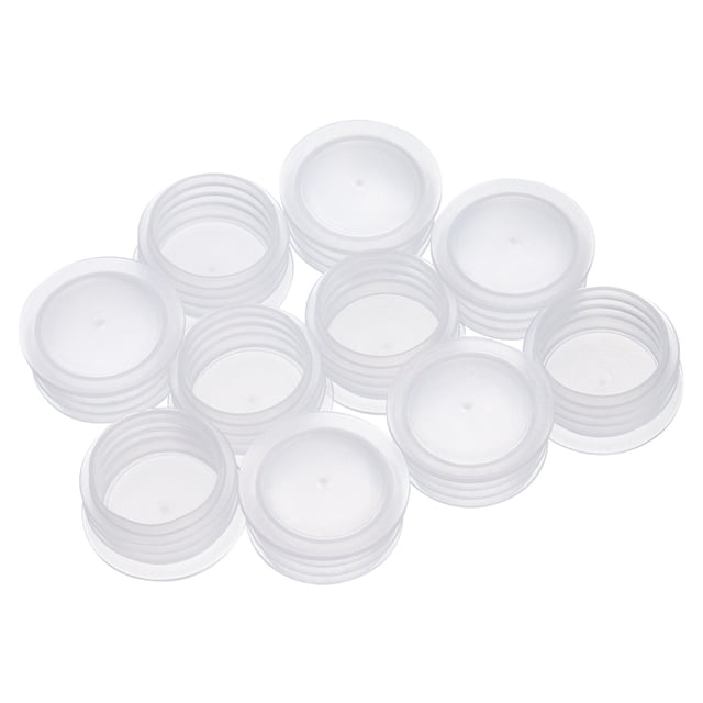 10 Pcs Tapones para Salero 3/5in, Tapón de Plástico para Salero, Tapón de Repuesto Claro para Tapas de Botellas